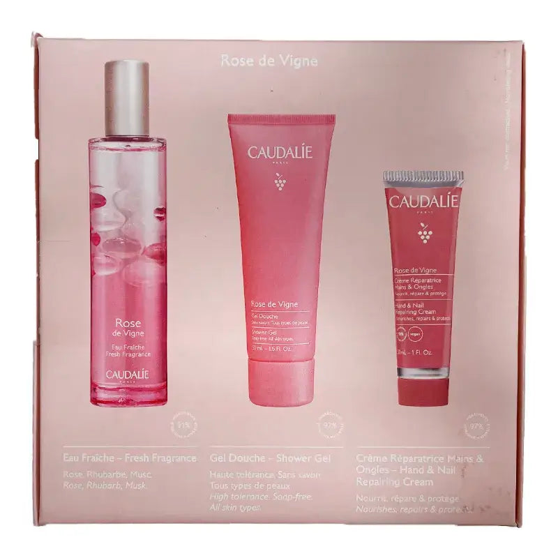 Caixa Água Refrescante Caudalie Rose De Vigne