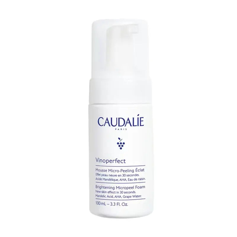 Caudalie Espuma Micropeeling Iluminadora com Ácido Manélico (Aha) , 100 ml