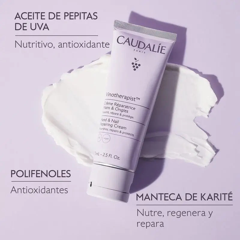 Caudalie Creme Vinoterápico Mãos e Unhas, 75 ml