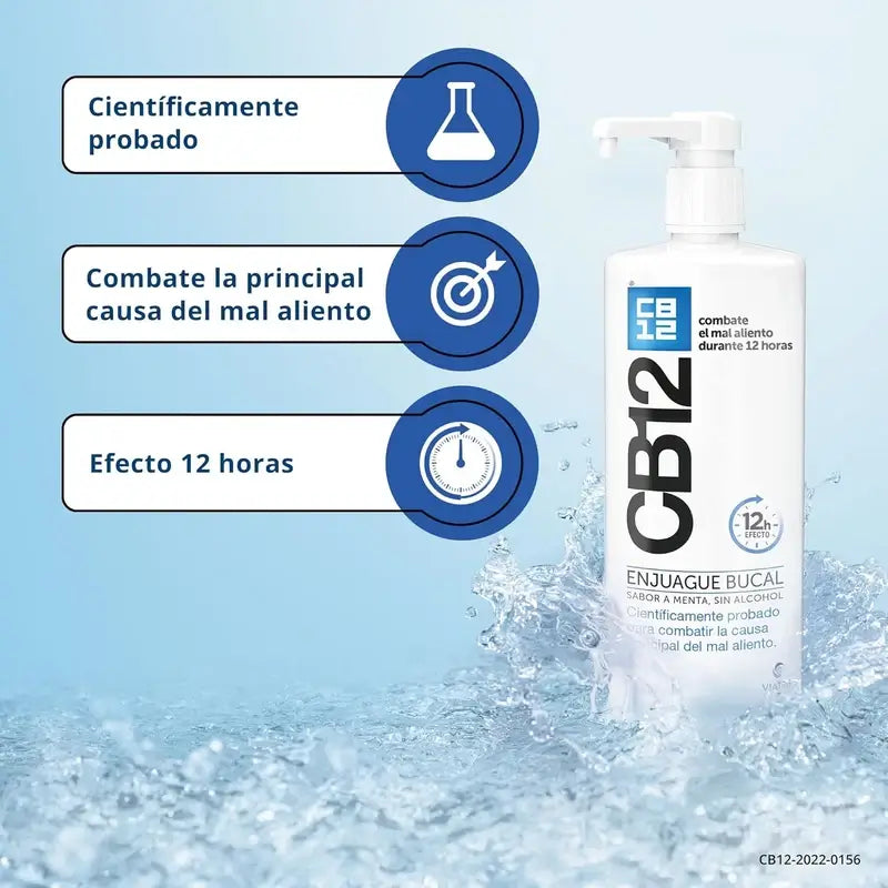 Colutório CB12 Mint Colutório para Halitose com Sabor a Menta, 1000 ml