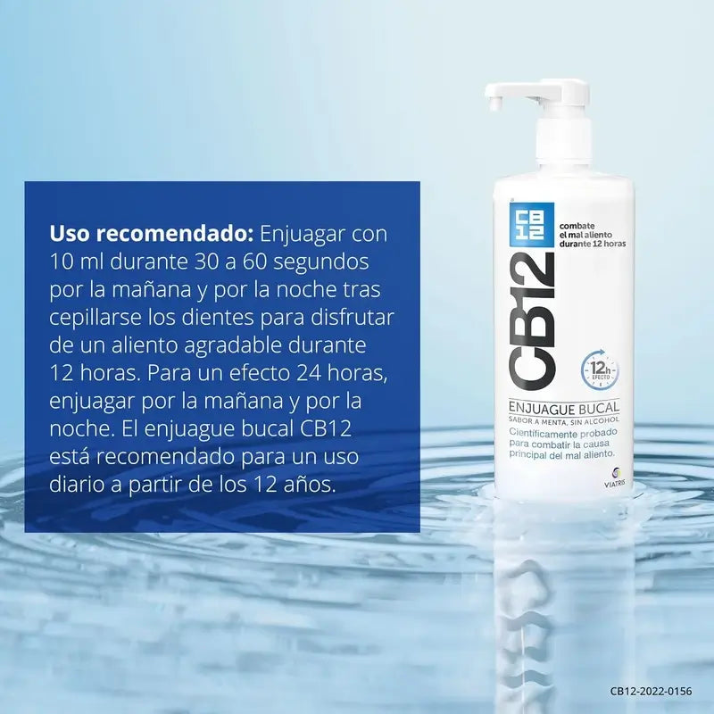 Colutório CB12 Mint Colutório para Halitose com Sabor a Menta, 1000 ml