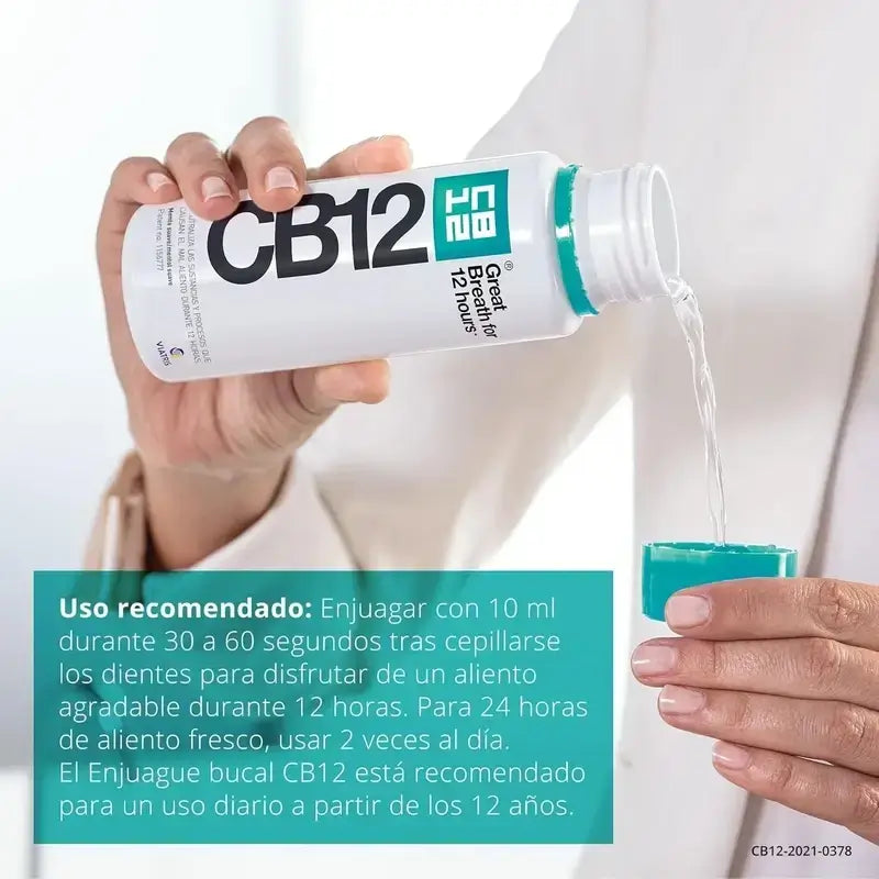 CB12 Colutório para Halitose com Sabor a Hortelã, 250ml