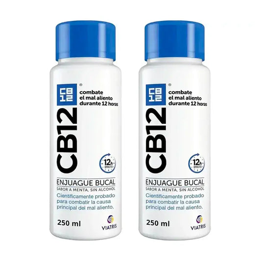 Colutório Cb12 Menta Colutório para Halitose com Sabor a Menta, 2X250 Ml