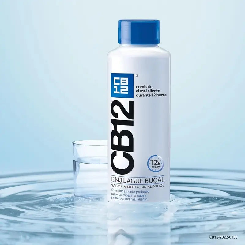 Elixir bucal CB12 Mint Elixir bucal para halitose com sabor a menta 500 ml