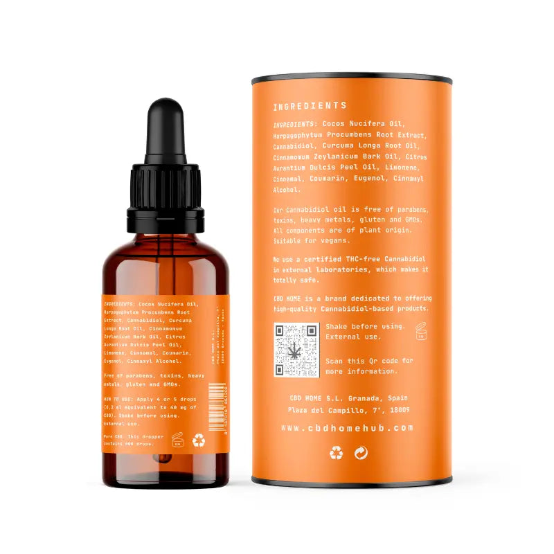 CBD Home Óleo CBD 20% com cúrcuma + Hapagophytum , 30 ml