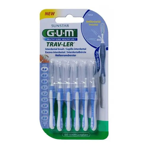 ESCOVA INTERDENTAL GOMA 1312 TRAV-LER 0,6 MM 6 U