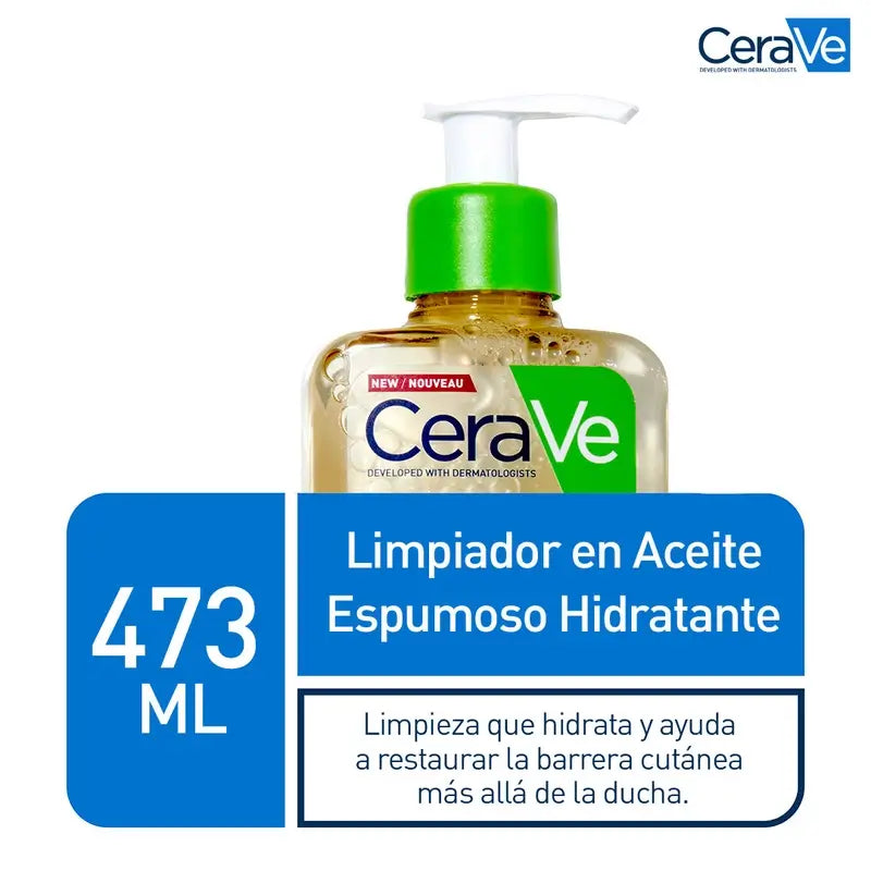 Óleo de Limpeza Espumante Hidratante CeraVe, 473 ml