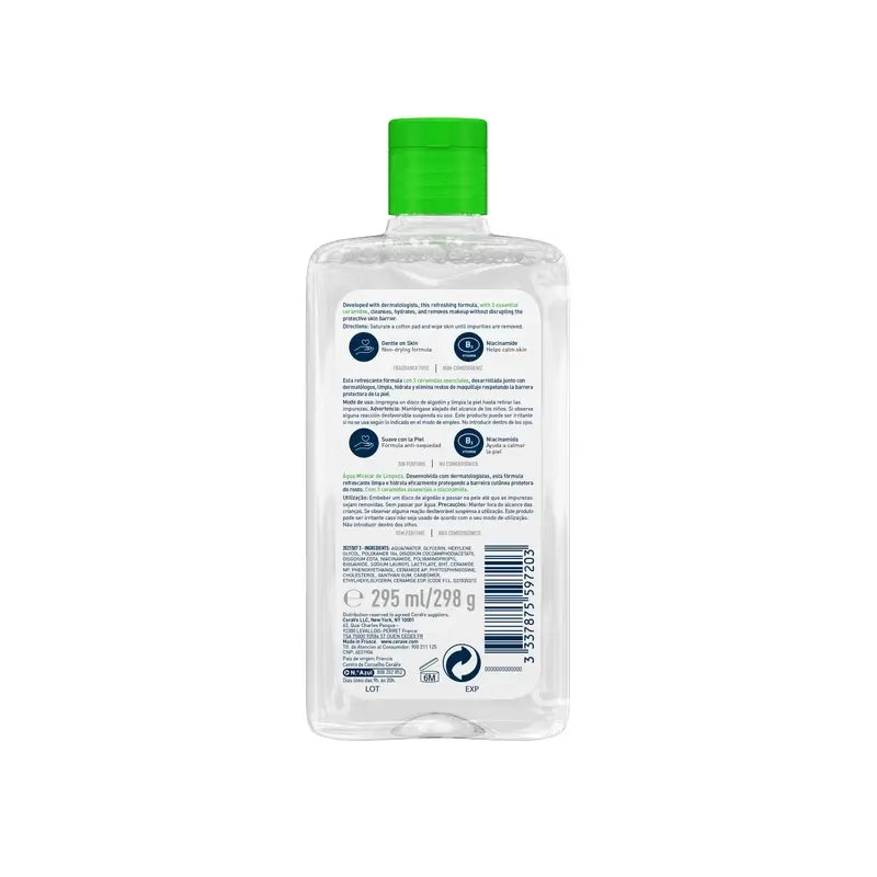 Água Micelar de Limpeza CeraVe, 295 ml