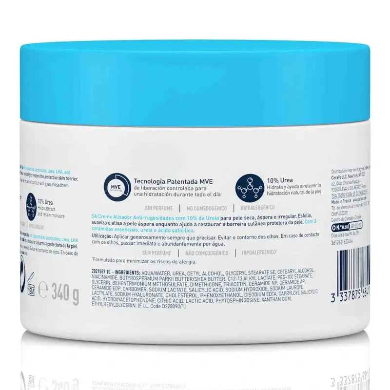 CeraVe Creme Suavizante Anti-Rugosidade, 340 ml