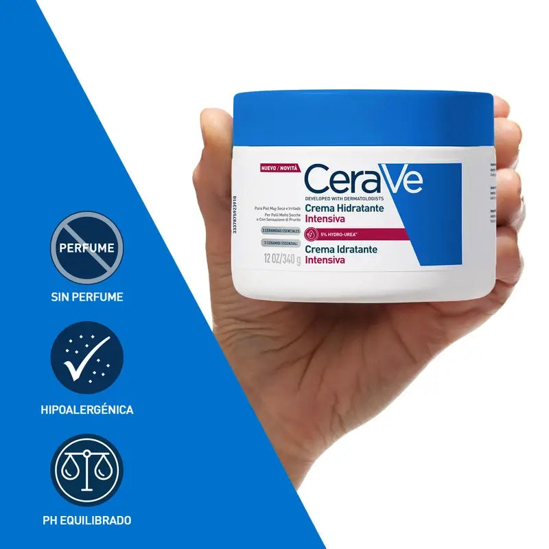 Cerave Creme Hidratante Intensivo 5% Hidro-Ureia, 340 g