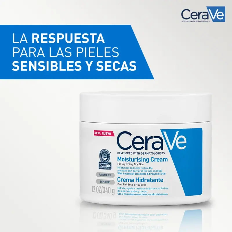 CeraVe Creme Hidratante para Peles Secas, 340 gr