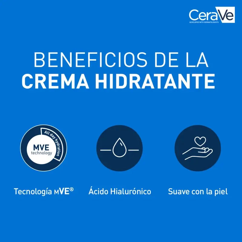 CeraVe Creme Hidratante para Peles Secas, 340 gr