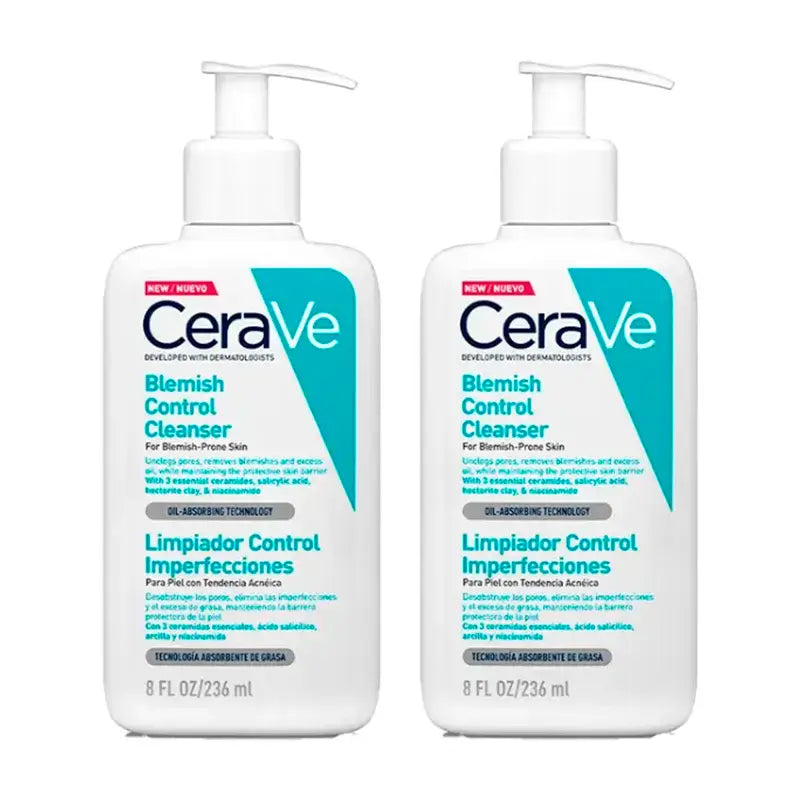 CeraVe Duplo Cleanser Controlo das Imperfeições, 2X236 Ml