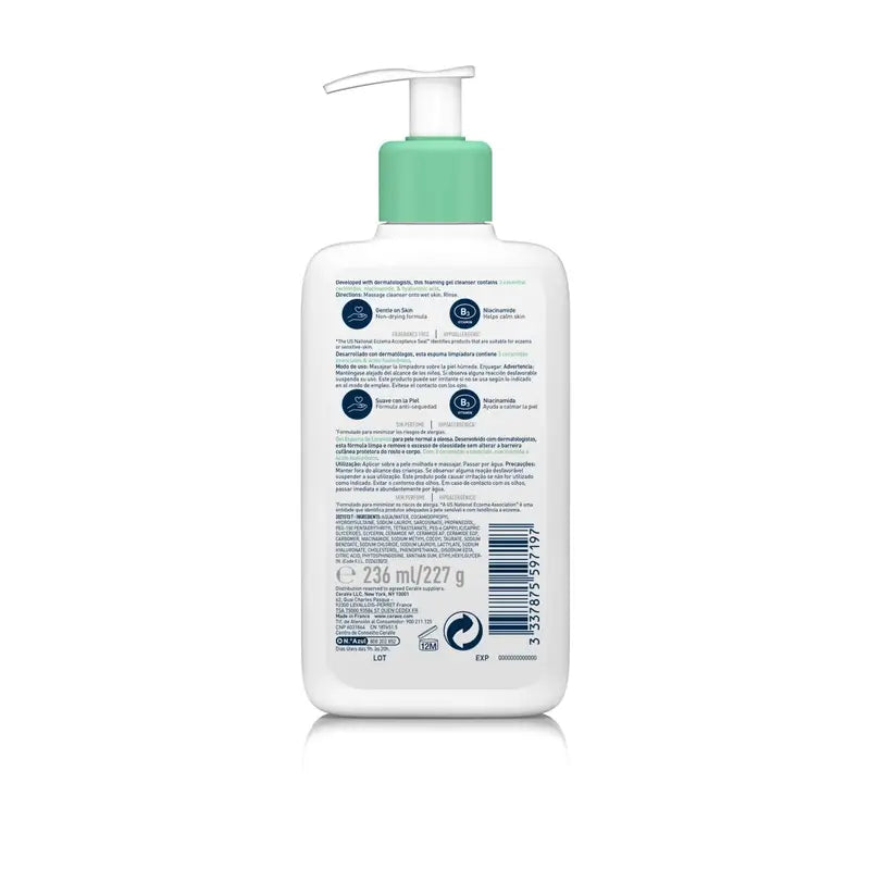 CeraVe Gel de Limpeza com Espuma, 236 ml