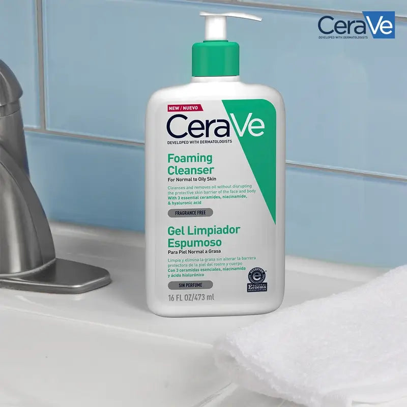 CeraVe Gel de Limpeza Espumante, 473 ml