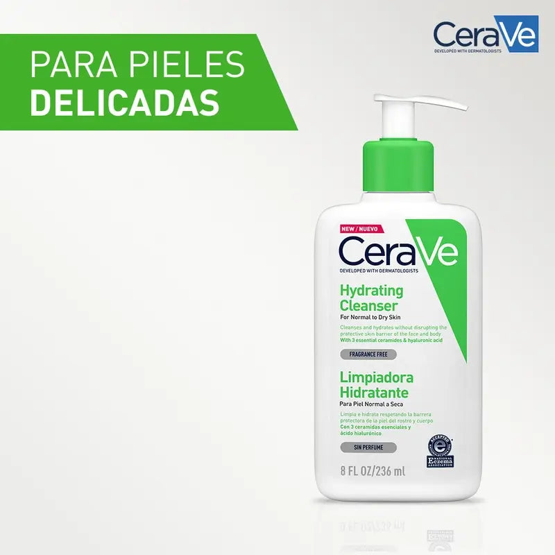 Gel de Limpeza Hidratante CeraVe, 236 ml