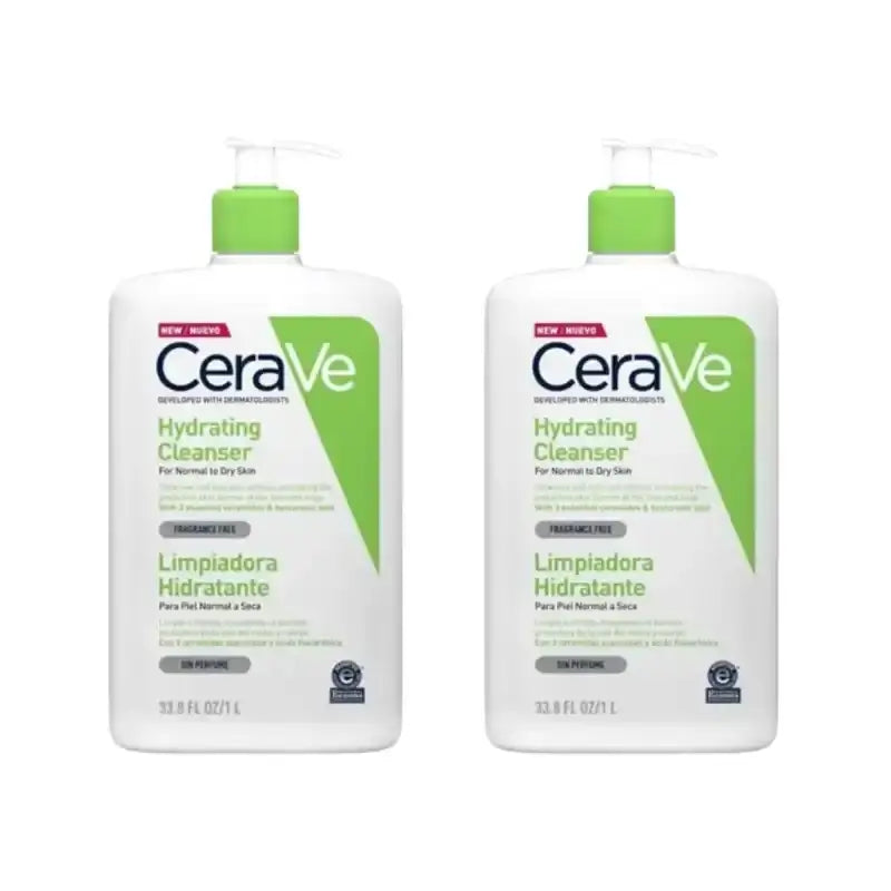 CeraVe Gel de Limpeza Hidratante, 2X1 Litro
