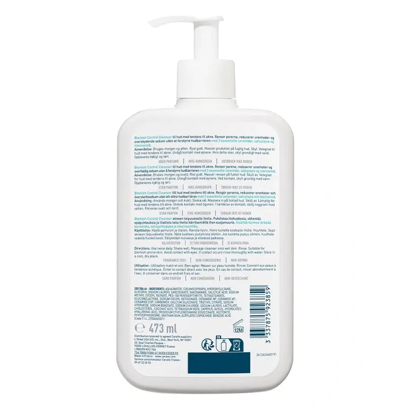 CeraVe Limpador Controlo das Imperfeições , 473 ml