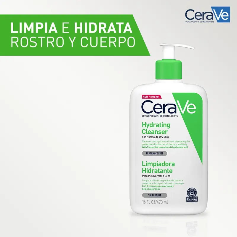 Gel de Limpeza Hidratante CeraVe, 473 ml