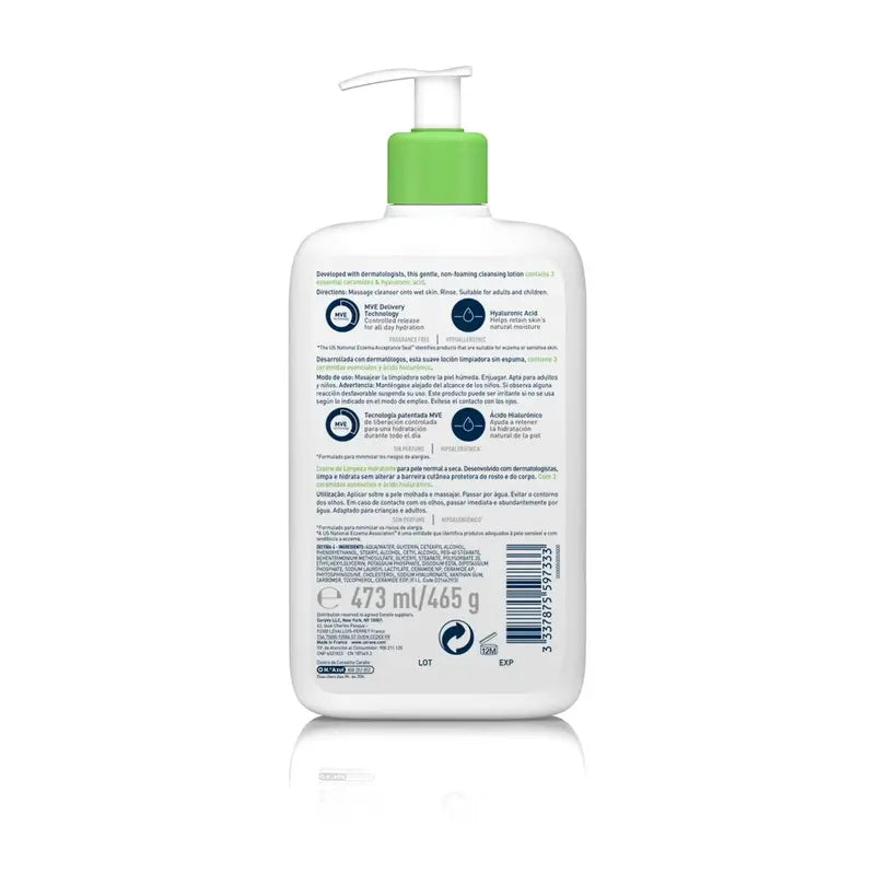 Gel de Limpeza Hidratante CeraVe, 473 ml