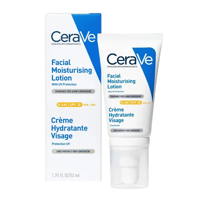 CeraVe Loção Hidratante para o Rosto SPF30, 52 ml