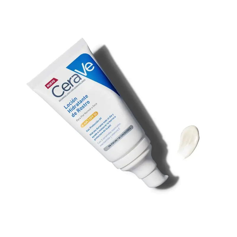 CeraVe Loção Hidratante Facial SPF 50, 52 ml