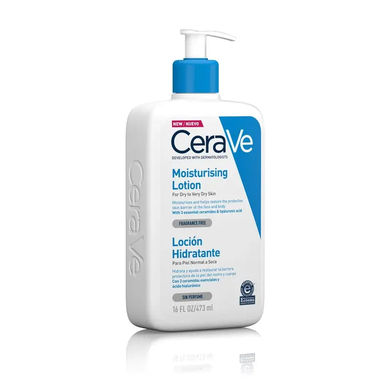 CeraVe Loção Hidratante para peles secas ou muito secas, 473 ml