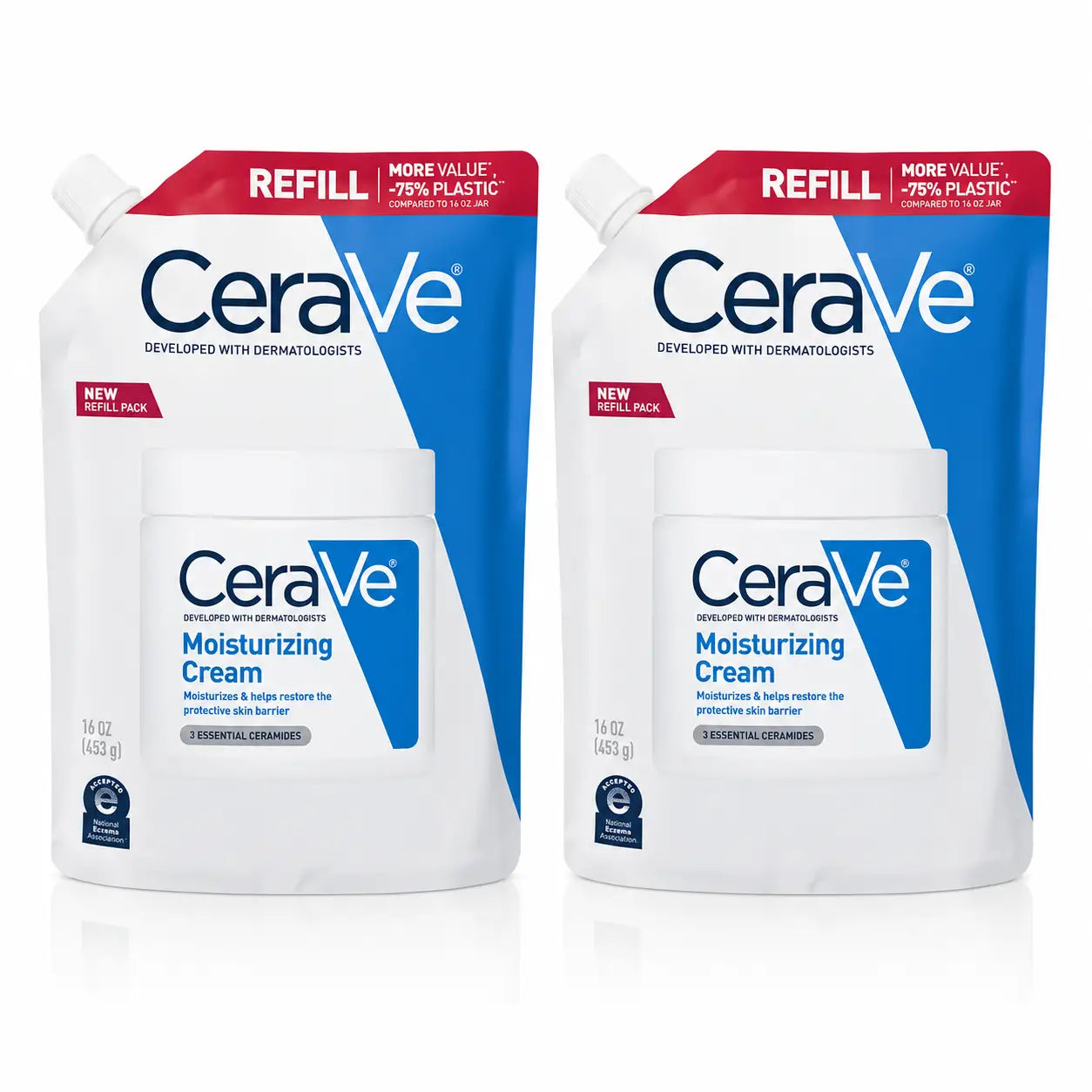 Cerave Pack Cerave Creme Hidratante Recarga , 454 Ml X2 , x2