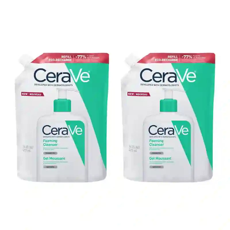 CeraVe Gel de Limpeza Espumante Recarga, 2X473 Ml