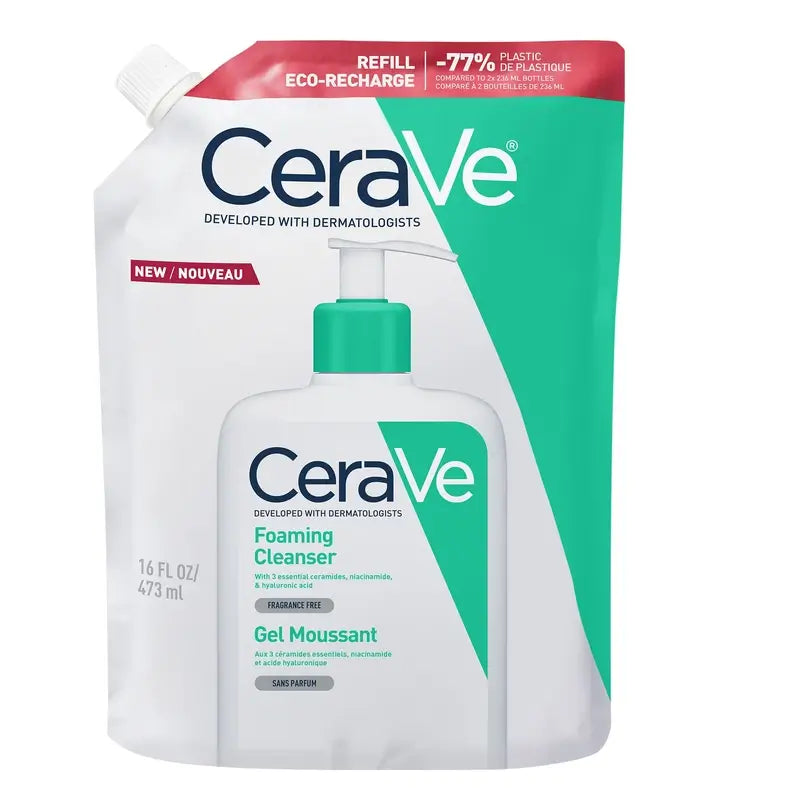 Recarga de Gel de Limpeza Espumante Cerave , 473 ml