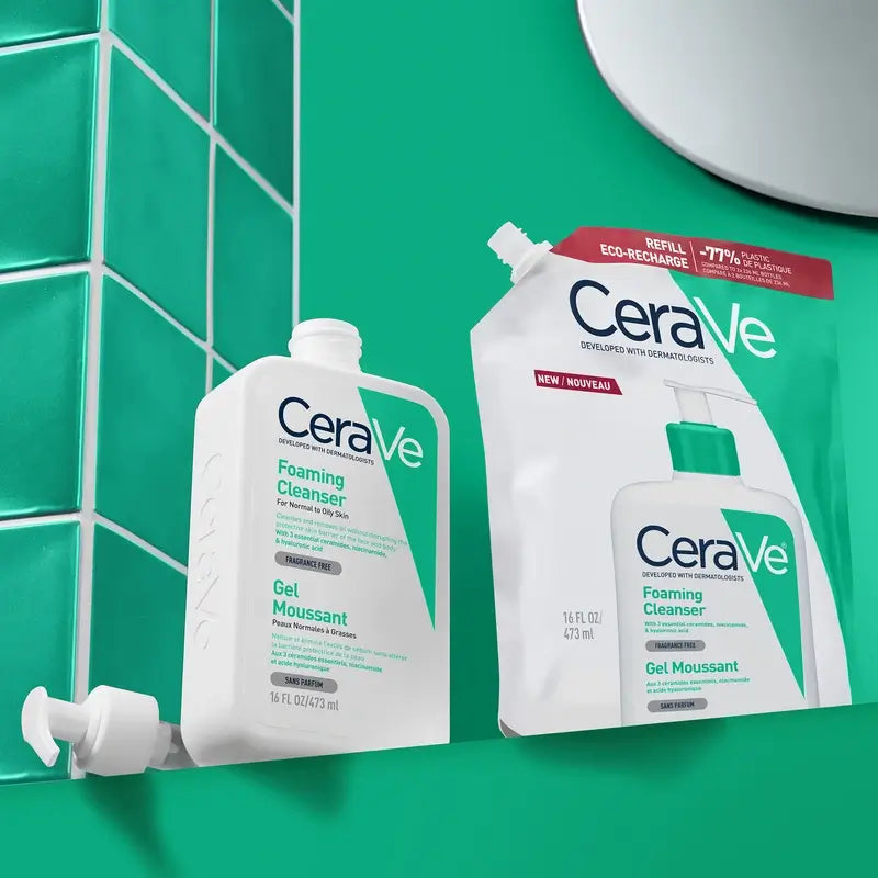 CeraVe Gel de Limpeza Espumante Recarga , 473 ml