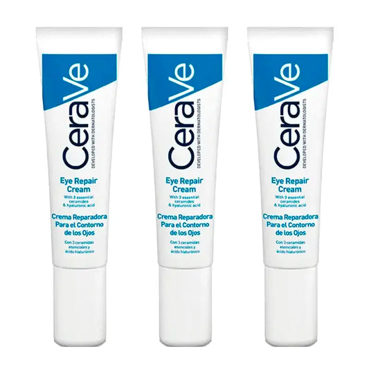 CeraVe Triplo Creme Reparador para o Contorno dos Olhos, 3X14 Ml