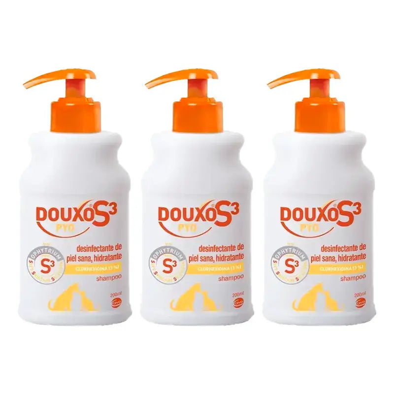 Ceva Douxo Pyo Champô Protetor, Embalagem 3 x 200 ml