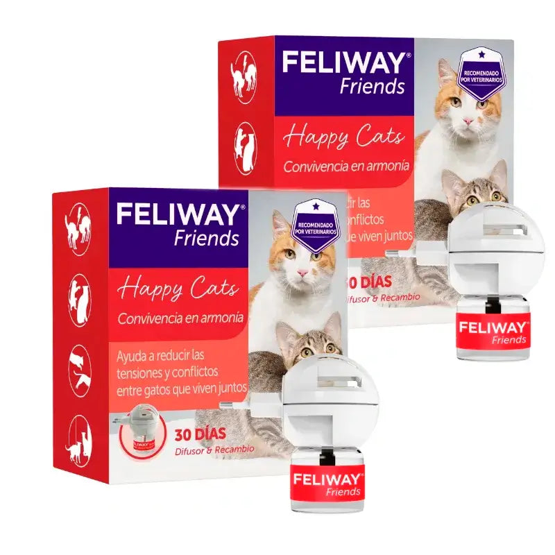 Ceva Feliway Friends Difusor + Recarga 48 ml, Embalagem 2 pcs.