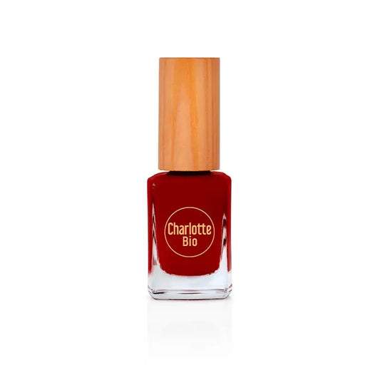 Charlotte Bio Nail Polish Burgundy Red 10 Ml