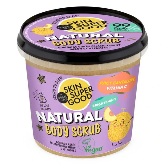 Charlotte Bio Brightening Body Scrub com Extrato de Melão e Vitamina C, 360 Ml