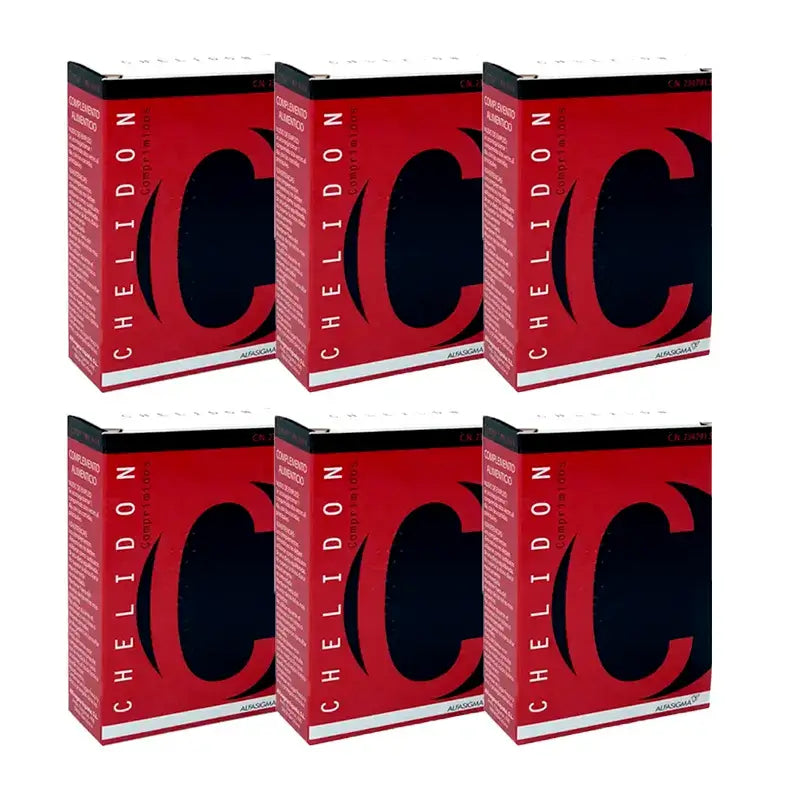 Chelidon, Embalagem 6 x 60 Comprimidos