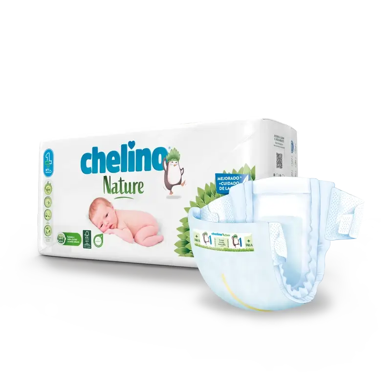 Fralda Chelino Nature Tamanho 1 (1-3 Kg) , 28 unidades