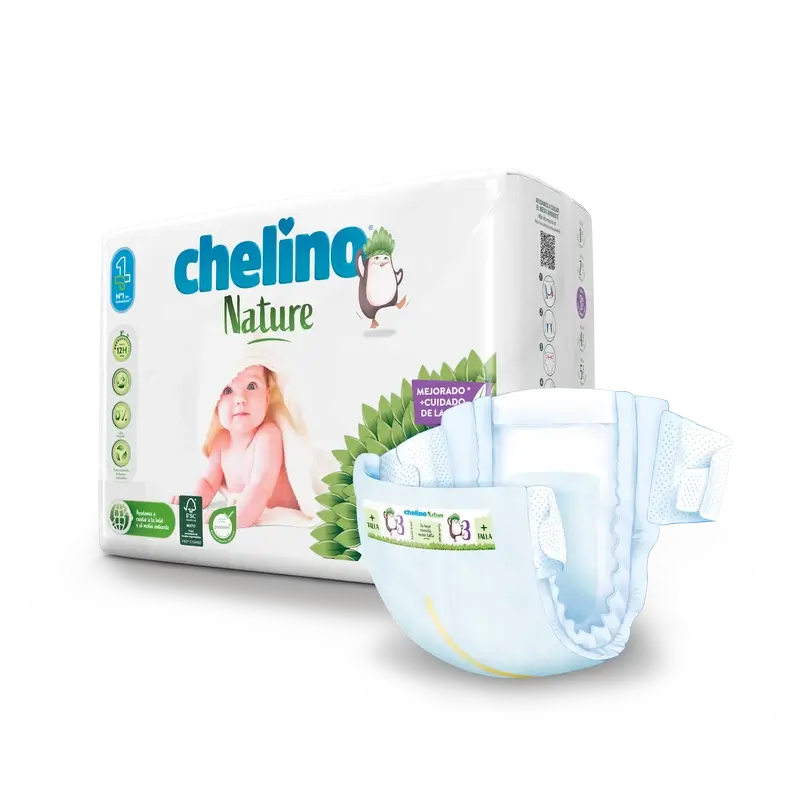 Fralda Chelino Nature Tamanho 3 (4-10 Kg) , 36 unidades