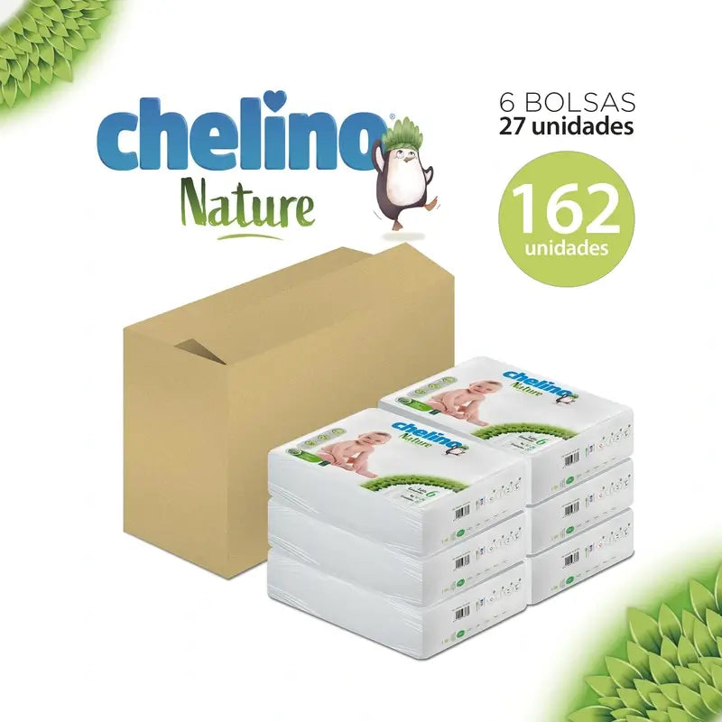 Fralda Chelino Nature Tamanho 6 (17-28 Kg) , 27 unidades