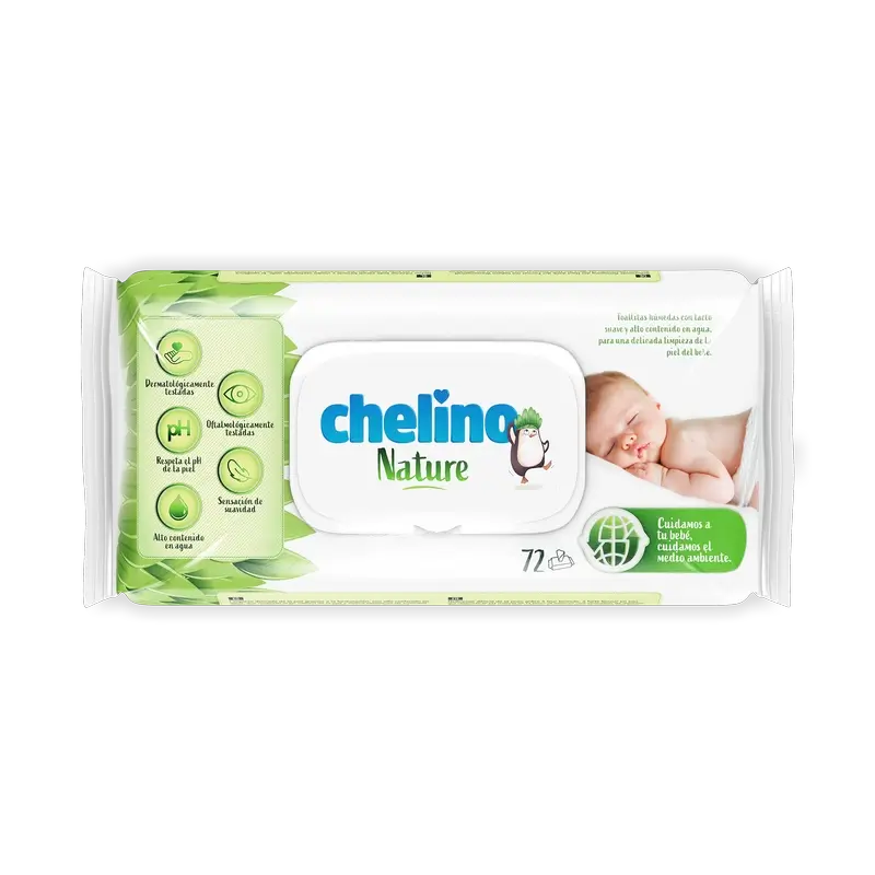 Toalhetes Infantis Chelino Nature , 72 unidades
