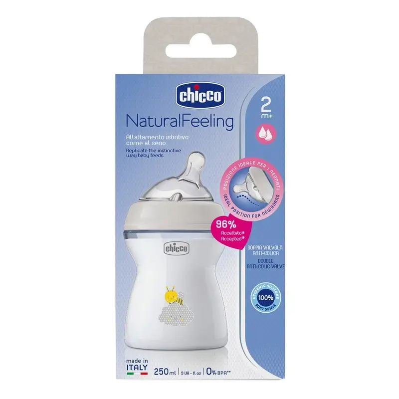 Biberão Chicco Naturalfeeling Medium Flow 250Ml 2M+