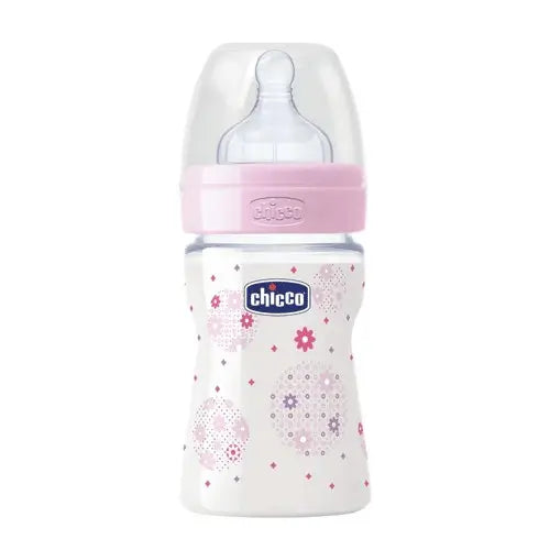 Biberão Chicco Biberão Silicone Rosa Fluxo Normal +0 Meses 150 ml