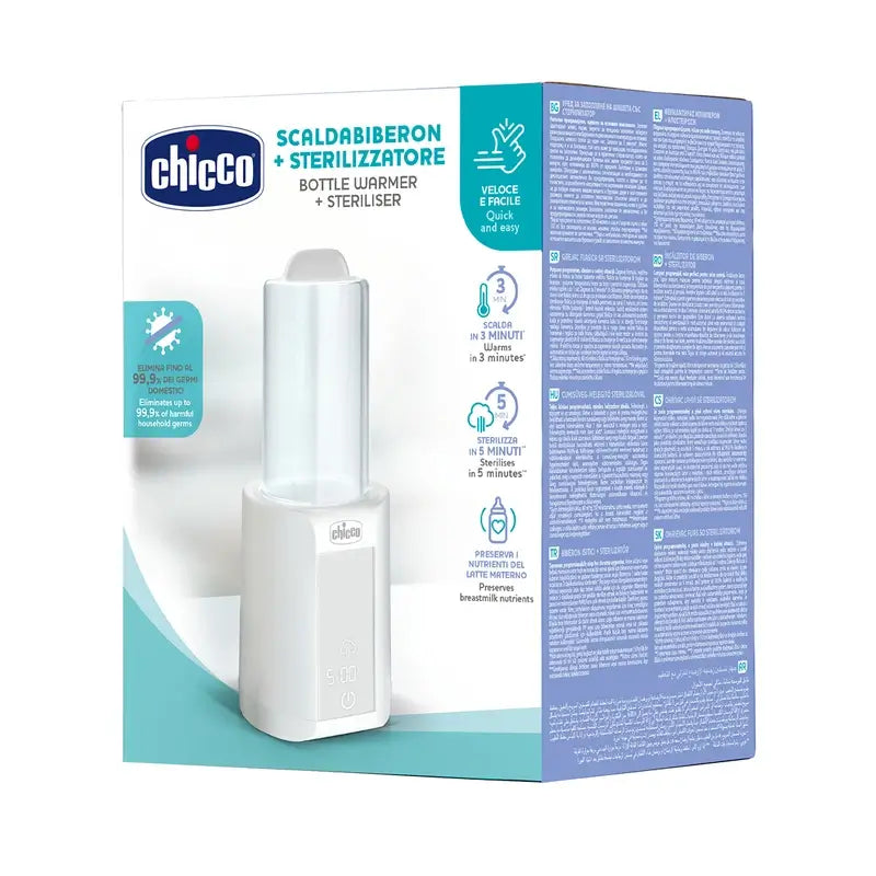 Aquecedor de biberões digital Chicco + esterilizador