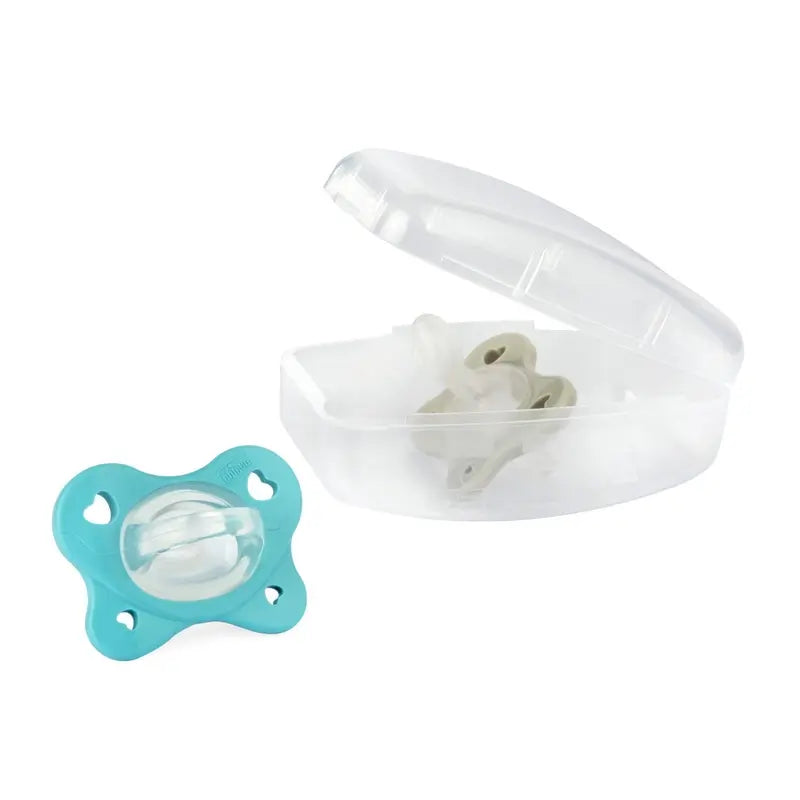 Chicco Physioform Chupeta dupla de silicone macio azul 6-16M 2 unidades