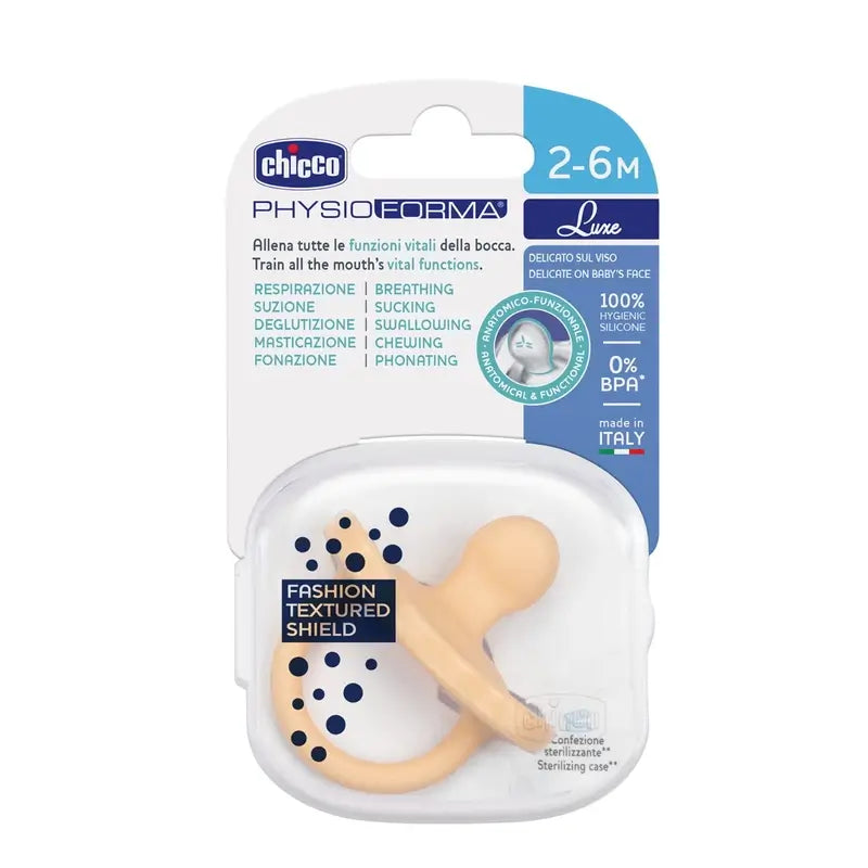 Chupeta Chicco Physioforma Luxe 2-6M 1 Unidade Laranja