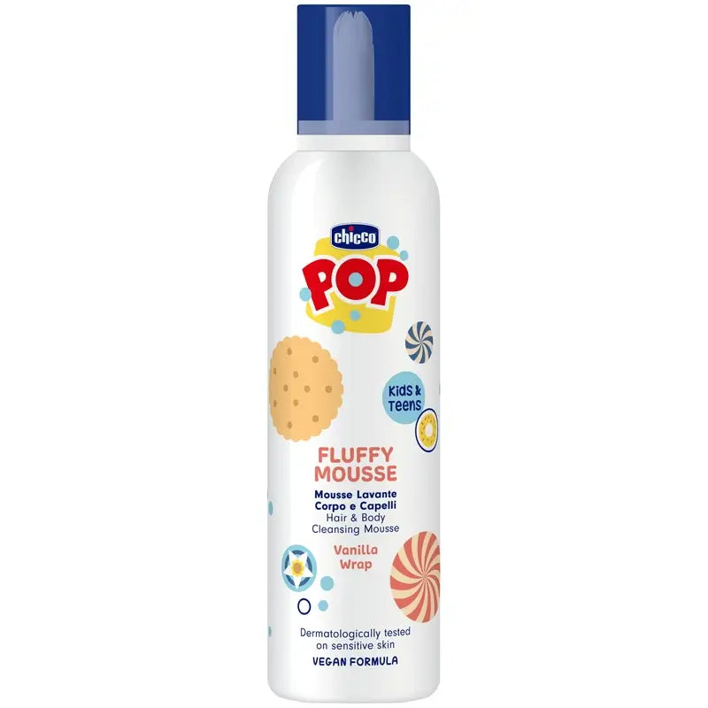 Chicco Pop Espuma Corpo/Cabelo Baunilha 200 Ml