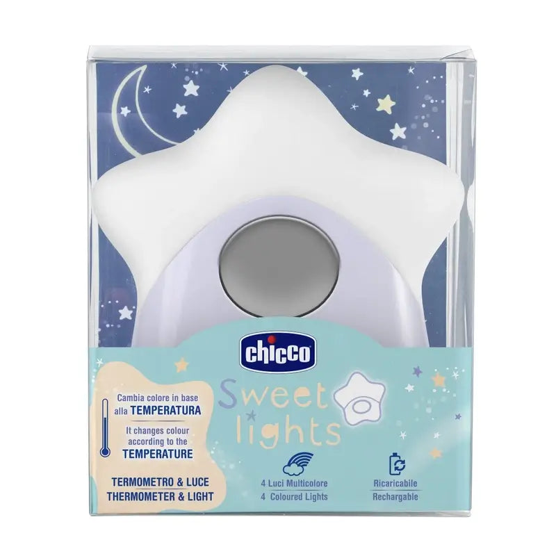 Chicco Night Light Star com termómetro