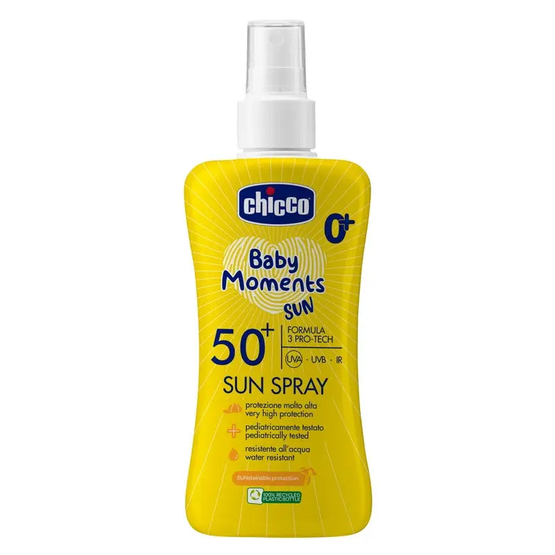 Chicco Baby Moments Creme Spray Formato Spf50+ 150Ml
