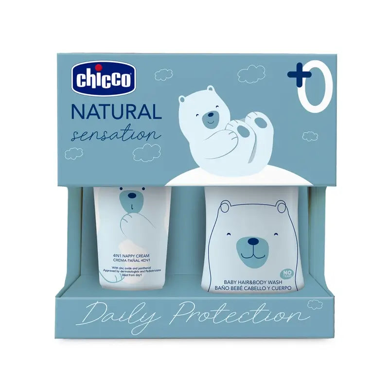 Conjunto de higiene e fraldas Chicco Natural Sensation
